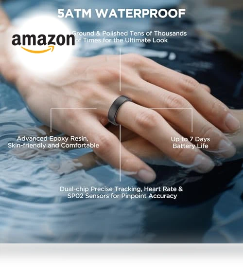 Fitness Tracker Smart Ring — Arm & Wrist Wearables, Amwentu