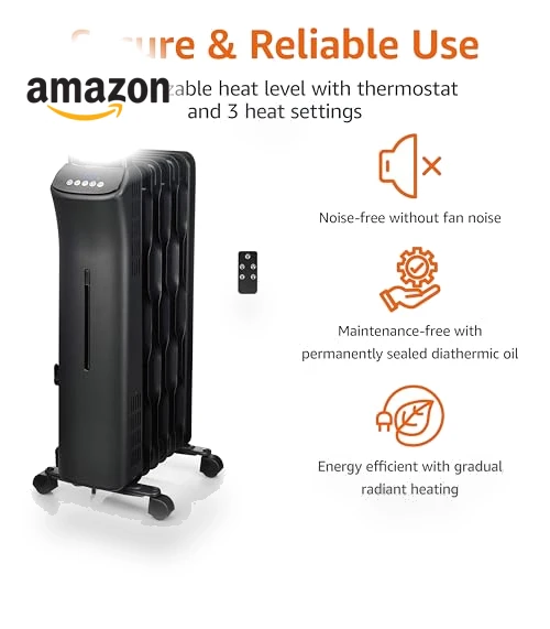 Portable Radiator Heater — Portable Heating Solutions, Amazon Basics