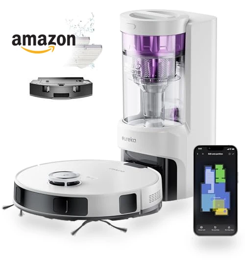 Robot Vacuum with Bagless Self Emptying Station — Vacuums, Eureka