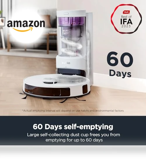 Robot Vacuum with Bagless Self Emptying Station — Vacuums, Eureka