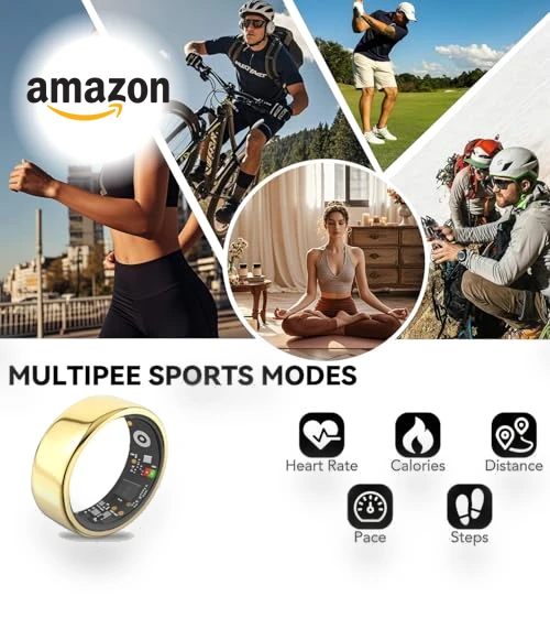 Smart Ring with Charging Box — Smart Rings, Hivisuals