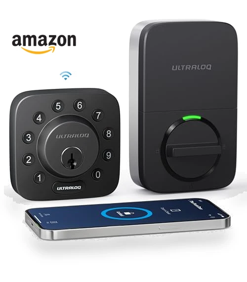 U-Bolt WiFi Smart Lock with Door Sensor — Smart Home Security, ULTRALOQ