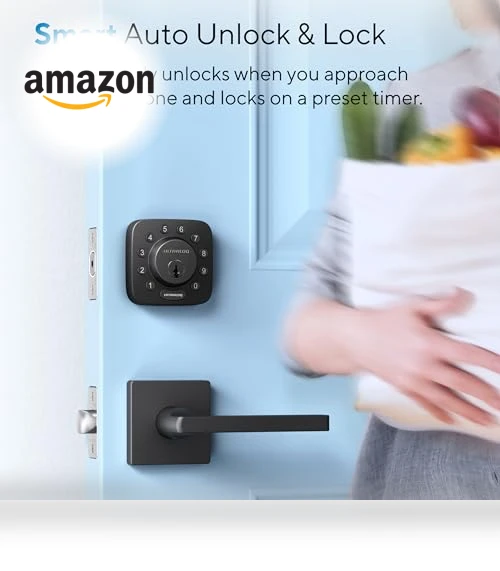 U-Bolt WiFi Smart Lock with Door Sensor — Smart Home Security, ULTRALOQ