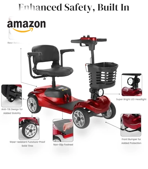 4-Wheel Mobility Scooter — Electric Self-Balancing Scooters, Mobicyc