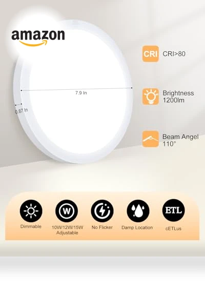 LED Flush Mount Ceiling Light — Close To Ceiling, ZYC