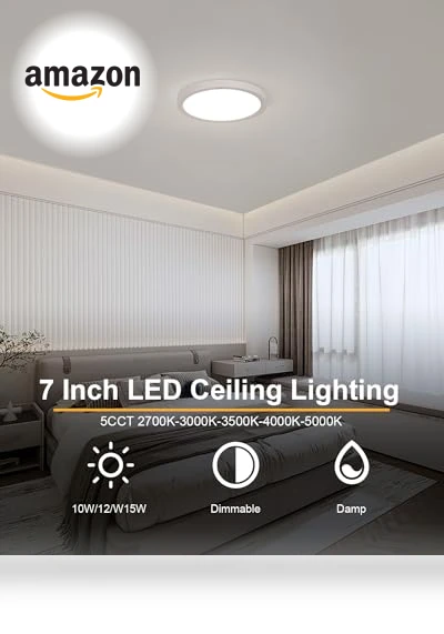 LED Flush Mount Ceiling Light — Close To Ceiling, ZYC