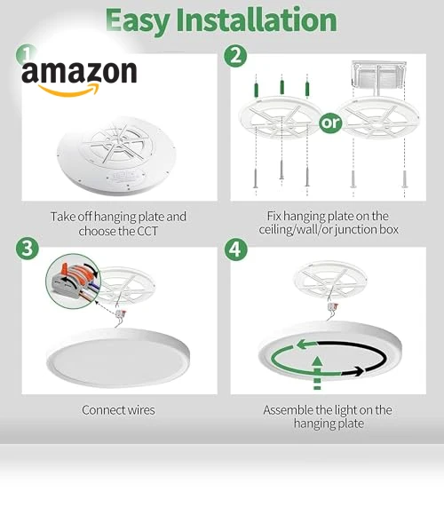 LED Flush Mount Ceiling Light — Overhead Lighting, FY WISDOM FLY LIGHTING
