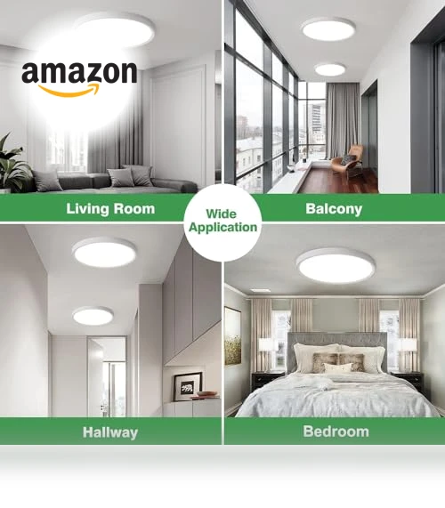 LED Flush Mount Ceiling Light — Overhead Lighting, FY WISDOM FLY LIGHTING