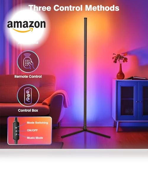 RGB Corner Floor Lamp — Standing Lights, RIYO