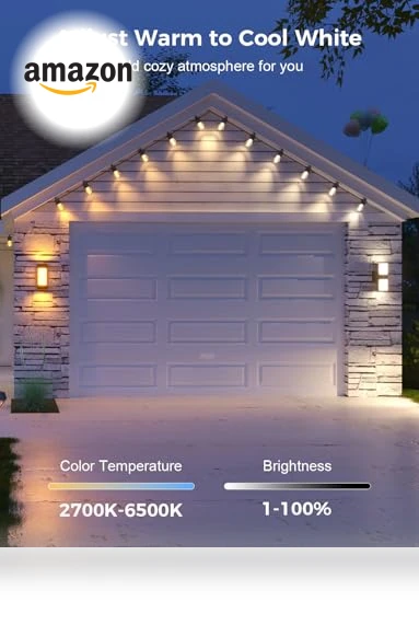 Smart Outdoor String Lights — Outdoor String Lights, XMCOSY+