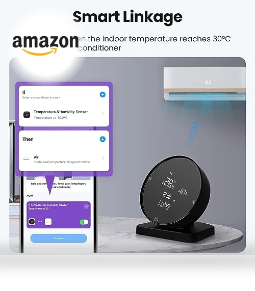 Smart Temperature and Humidity Monitor with IR Control — Home Climate Control, Smekitlly