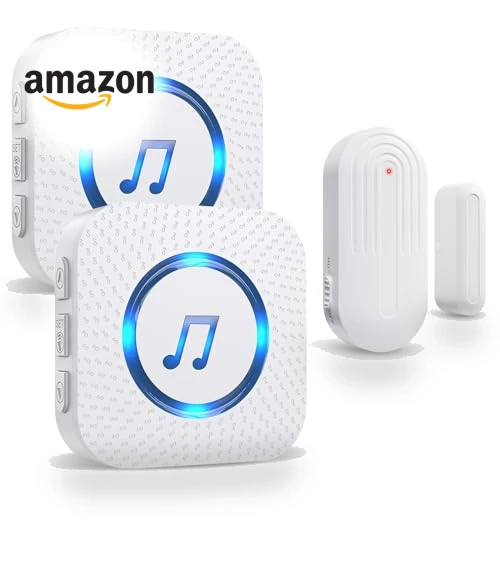 Wireless Door Chime with Contact Sensor Alarm — Kits, SanJie