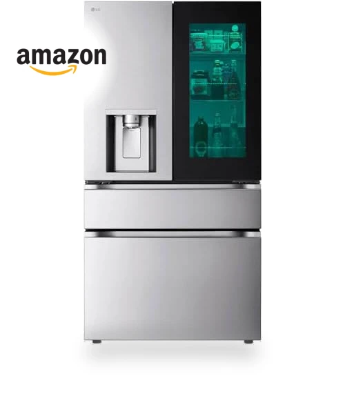 29 Cu. Ft. Stainless 4-Door Counter-Depth French Door Smart Refrigerator — Mini Fridges, LG