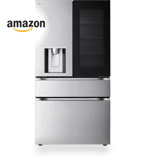 29 Cu. Ft. Stainless 4-Door Counter-Depth French Door Smart Refrigerator — Mini Fridges, LG