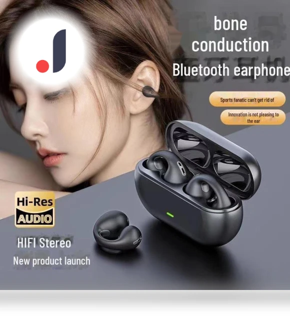 Bluetooth TWS Ear Clip — In-Ear Headphones, AI Supermarket