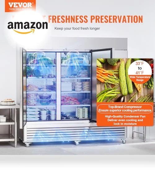 Commercial Refrigerator — Drink Coolers, VEVOR
