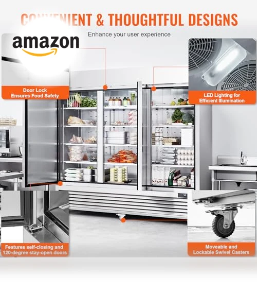 Commercial Refrigerator — Drink Coolers, VEVOR