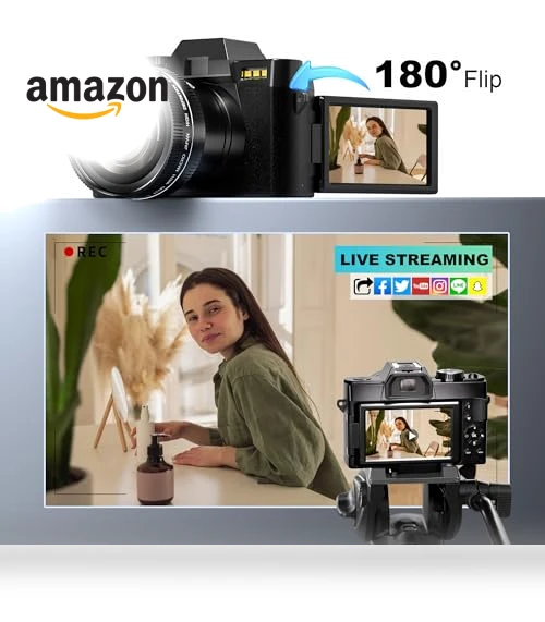 Digital Camera with WiFi & App Control — Camcorder, G-Anica