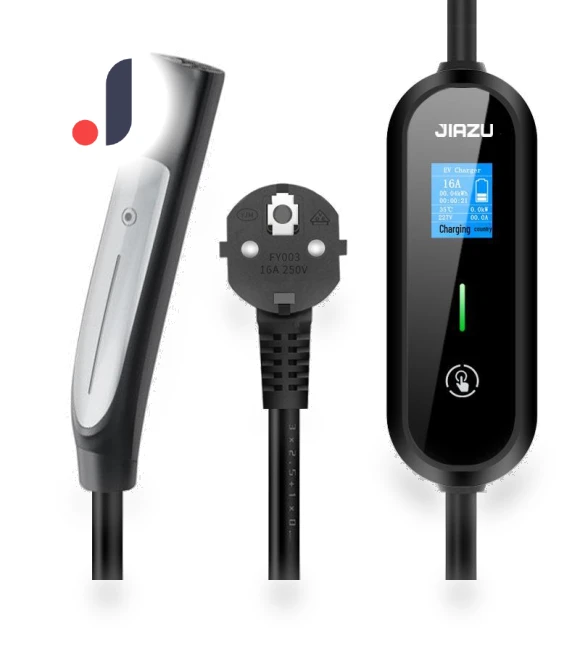 Dual-Control Electric Vehicle Charger with Touch Adjustment — Vehicle Power Solutions, ElectroCN