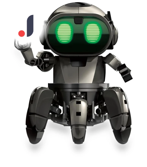 Follow Dark Edition 6-legged Dark Mechanical Robot — Interactive Animal Companions, Elekit