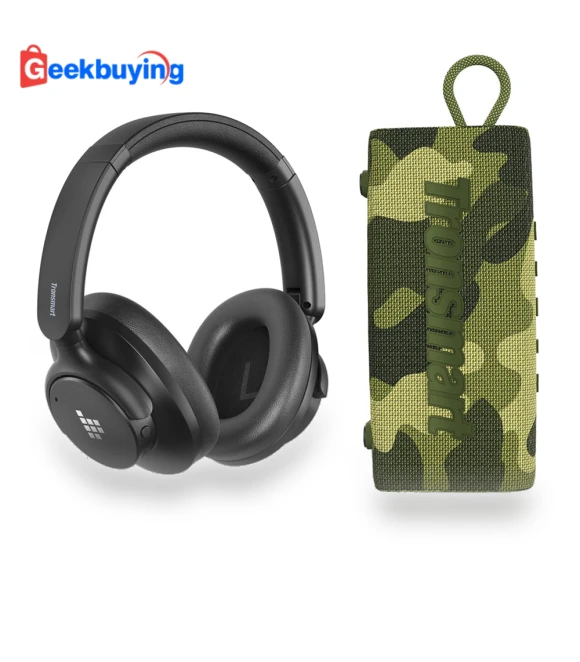 Hybrid ANC Headphones + Speaker Bundle — Over-Ear Headphones, Tronsmart