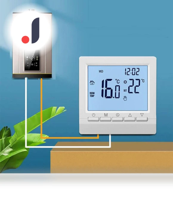 Programmable Gas Boiler Digital Thermostat — Home Climate Control, Houspace