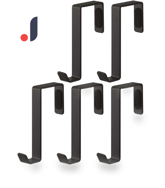 Set of 5 Door Hooks — Hooks, Yamazaki