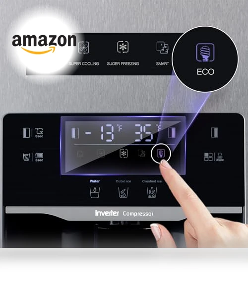 Side-by-Side Refrigerator with Ice Maker and Water Dispenser — Cooling Solutions, THFRIONE