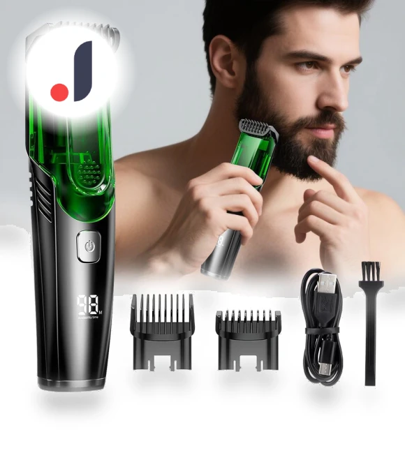 Wireless Men's Beard Trimmer — Nose & Ear Trimmers, Light makeup