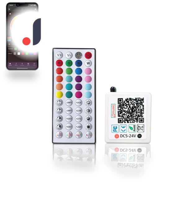 44-Key Bluetooth Music RGB Light Controller — Music Controllers, AI Market