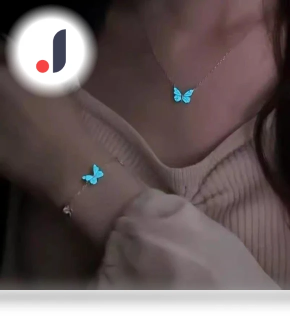 Butterfly Necklace — Smart Jewelry, Premium jacket