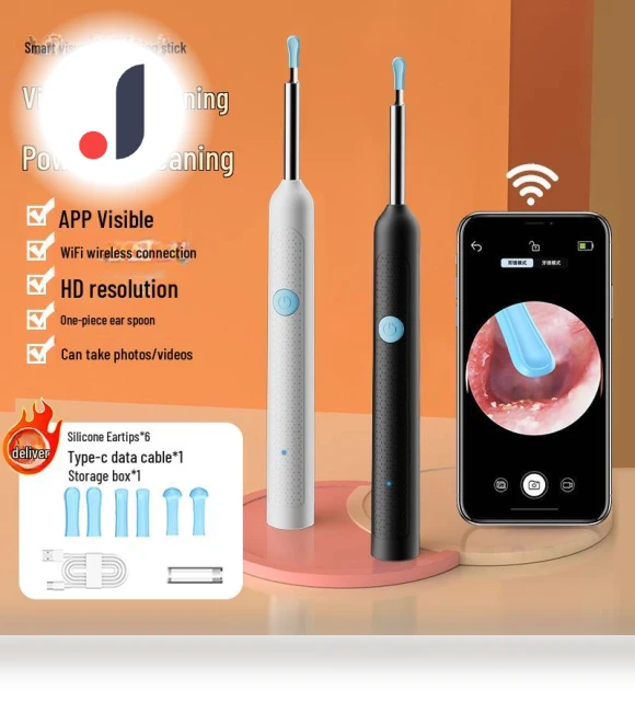 HD Smart Luminous Ear Cleaning Endoscope for Kids — Syringes, TrendVibeCN