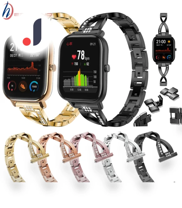 Metal Strap with Rhinestones — Bands, j-3C