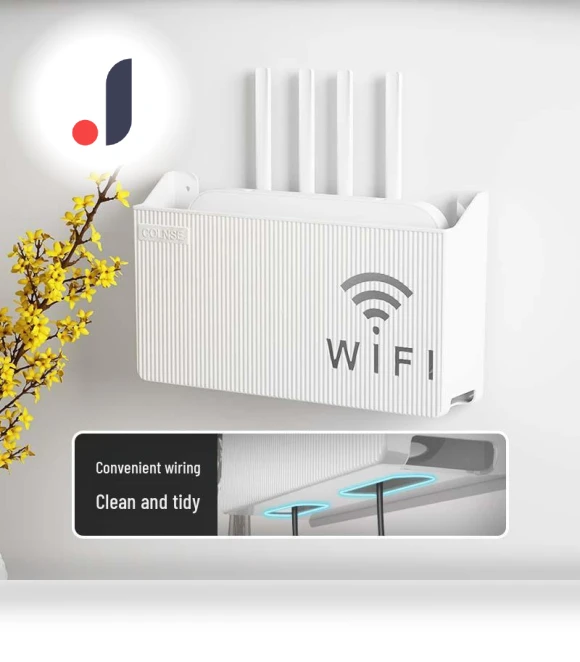Patented Wall Mount for WiFi Router, No-Hole Storage Box — Wreath Holders, Smarter than future