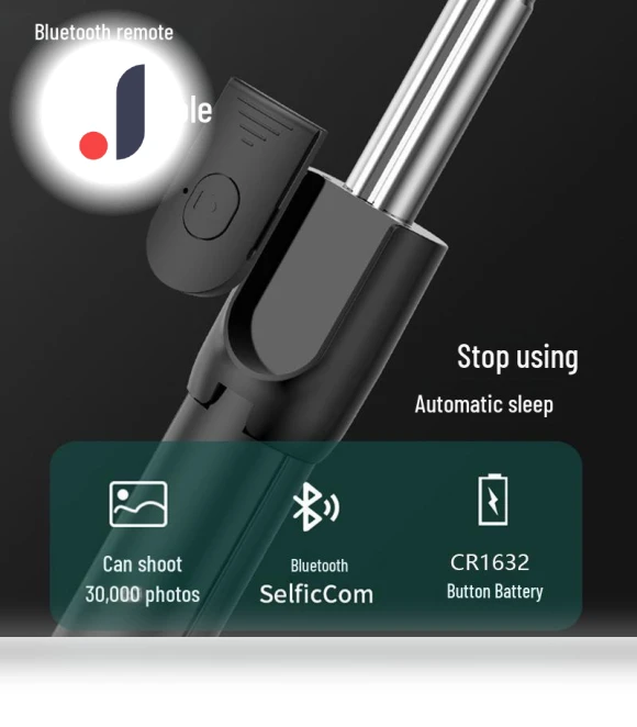 Portable Bluetooth Selfie Stick Tripod with Fill Light — Selfie Sticks, Smarter than future