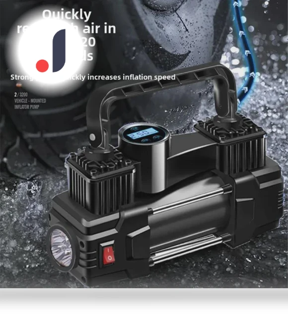 Portable Mini Smart Electric Car Tire Pump with Digital Display — Tire Inflation Solutions, StrideBox