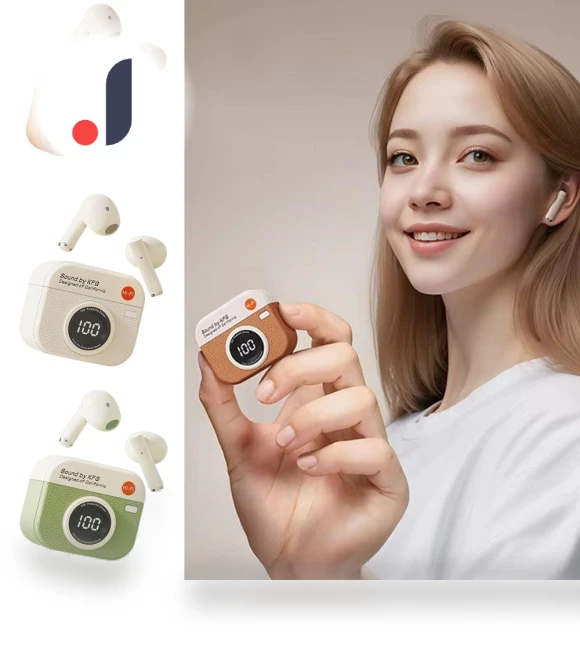Retro Camera Bluetooth Headphones — In-Ear Headphones, huangkundesign