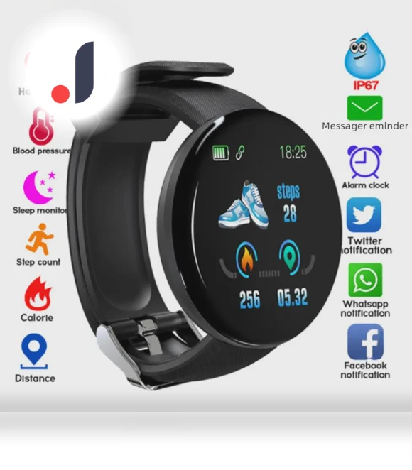 Smart Bracelet with Round Screen — Wearable Accessories, VantaGoods