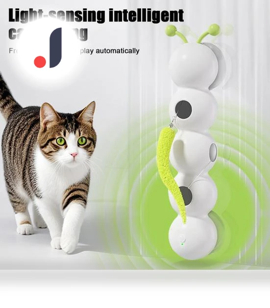 Smart Motion Worm Toy for Indoor Cats — Cat Playthings, LuxeLane
