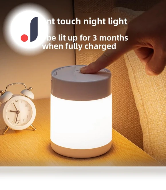 Touch Bedside Wireless Charger with Eye Protection Night Light — Chargers, TC Home lighting
