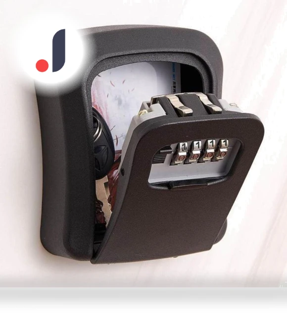 Wall-mounted key box with code lock — Lock Boxes, Jsite