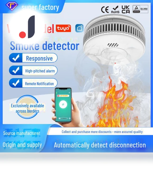 Wireless Smoke Detector Alarm — Smoke Detectors, GearUp AutoMoto