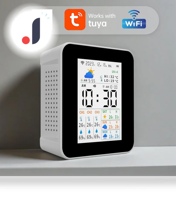 Wireless Weather Station with Temperature and Humidity Sensors — Home Climate Control, TOMTOP JMS