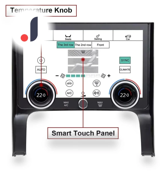 10-inch Touchscreen LCD Android Display for Climate Control — Display Modules, loverapple