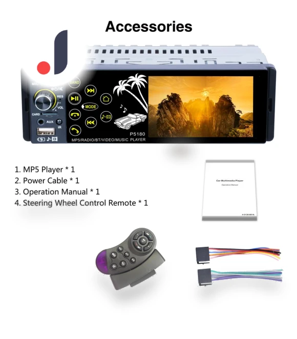 4.1-inch IPS Capacitive Touch Screen Media Player — Vehicle Phone Holders, PHYUN-autoparts
