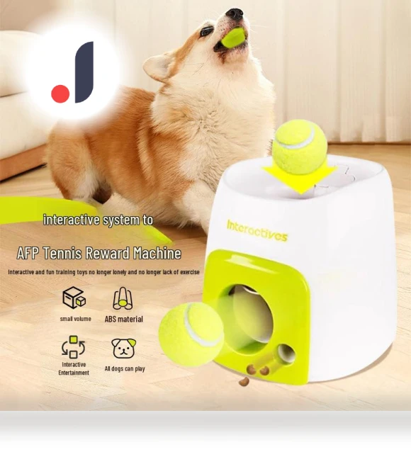 Smart Interactive Dog Tennis Ball Food Dispenser & Training Toy — Storage, TrendVibeCN