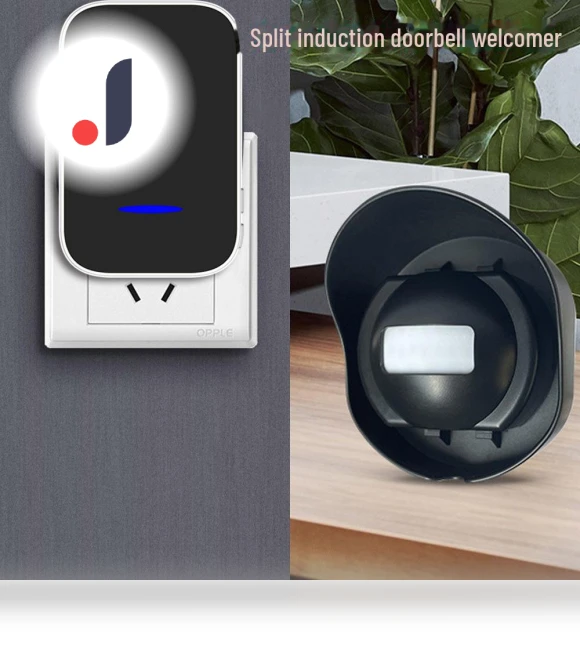 Waterproof Wireless Induction Doorbell with Human Presence Infrared Sensor — Smart Home Security, AI Supermarket
