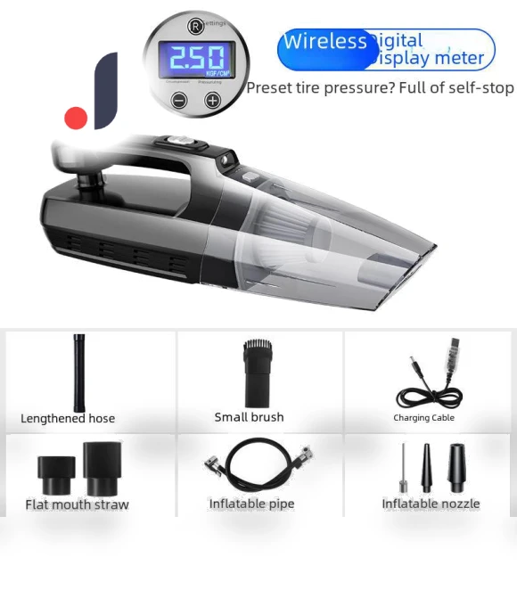 4-in-1 Car Vacuum Pump with Wireless Charging — Vacuums, GearUp AutoMoto