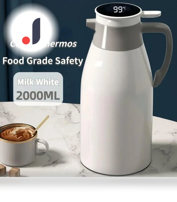 Digital Display Coffee Thermos — Travel Drinkware, Garden Supplies My