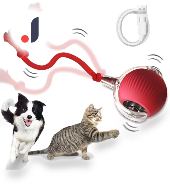 Interactive USB-Rechargeable Smart Pet Ball — Interactive Animal Companions, Pet daily necessities